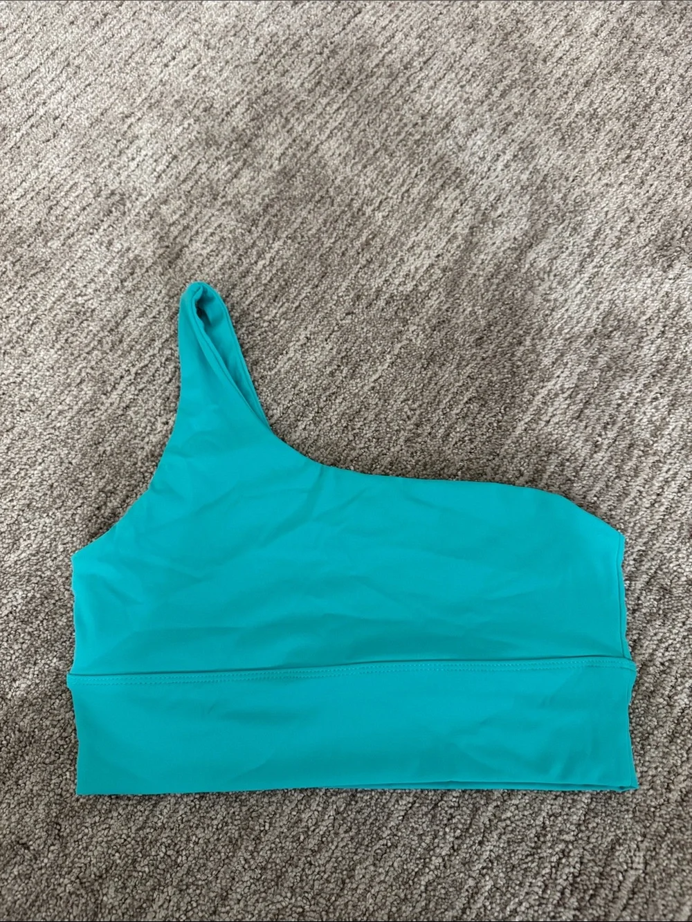 Women’s Teal One-Shoulder Swim Top